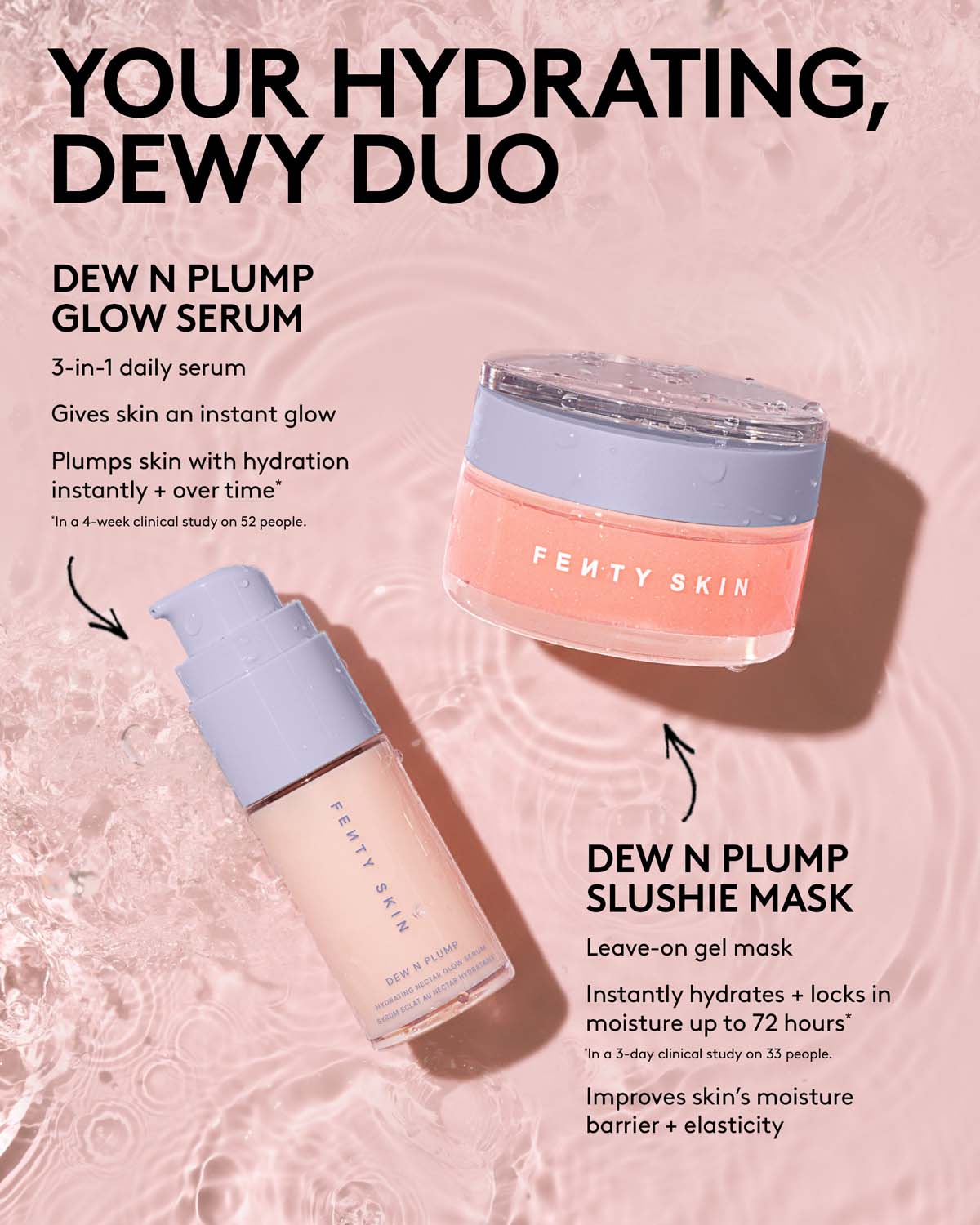 Day + Night Hydrating Routine: Dew N Plump Serum + Slushie Mask - Image 8