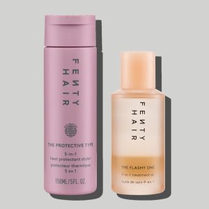Heat Stylers Bundle: The Protective Type Heat Protectant Styling Cream + The Flashy One Hair Treatment Oil