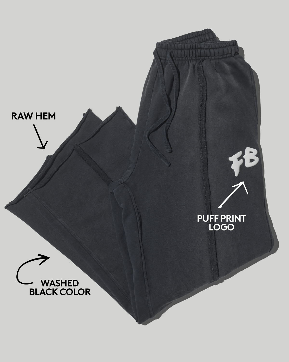 Fenty Beauty Oversized Unisex Straight Leg Sweatpants ?? M - Image 4