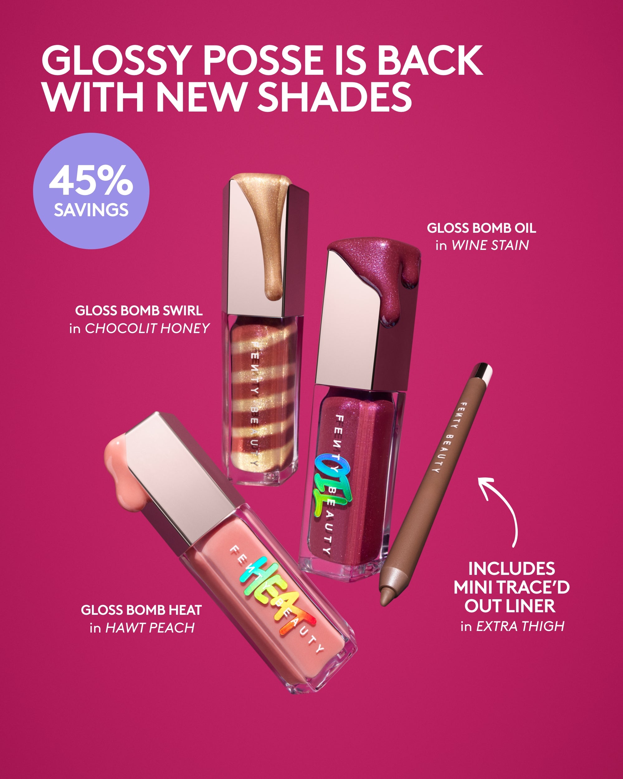 Glossy Posse IX 4-Piece Lip Set - Image 3