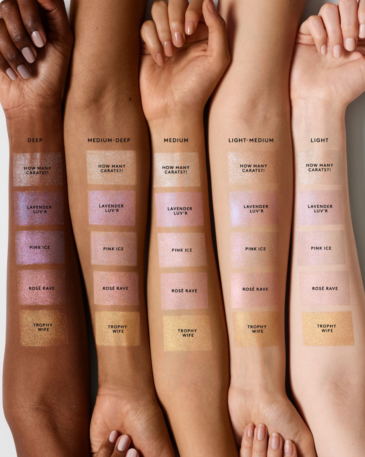 Diamond Bomb All-Over Diamond Veil — Rosé Rave - Image 3