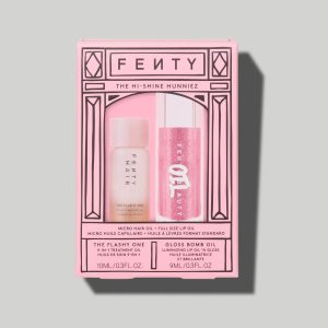 Alternative view of The Hi-Shine Hunniez Micro Hair Oil + Full Size Lip Oil