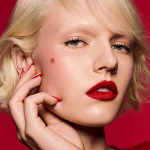 Alternative view of Cherry Mouth 3-Piece Lip Set + Pouch