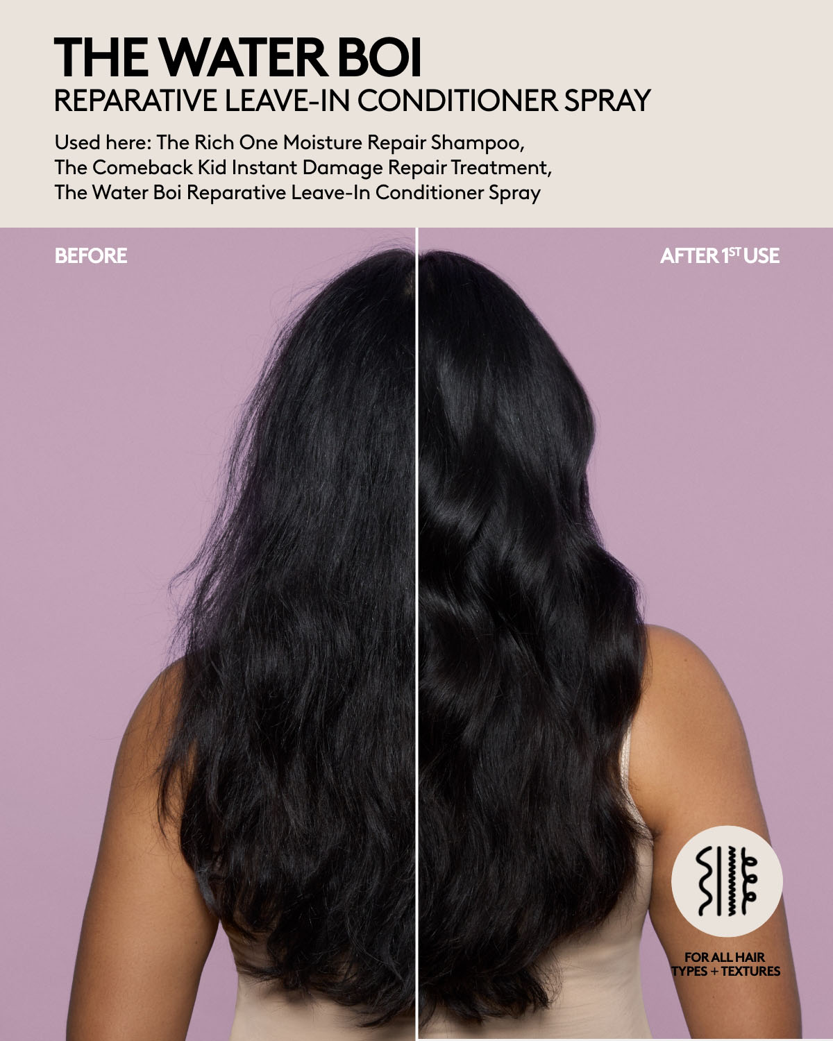 The Water Boi Reparative Leave-In Detangling Conditioner Spray - Image 2