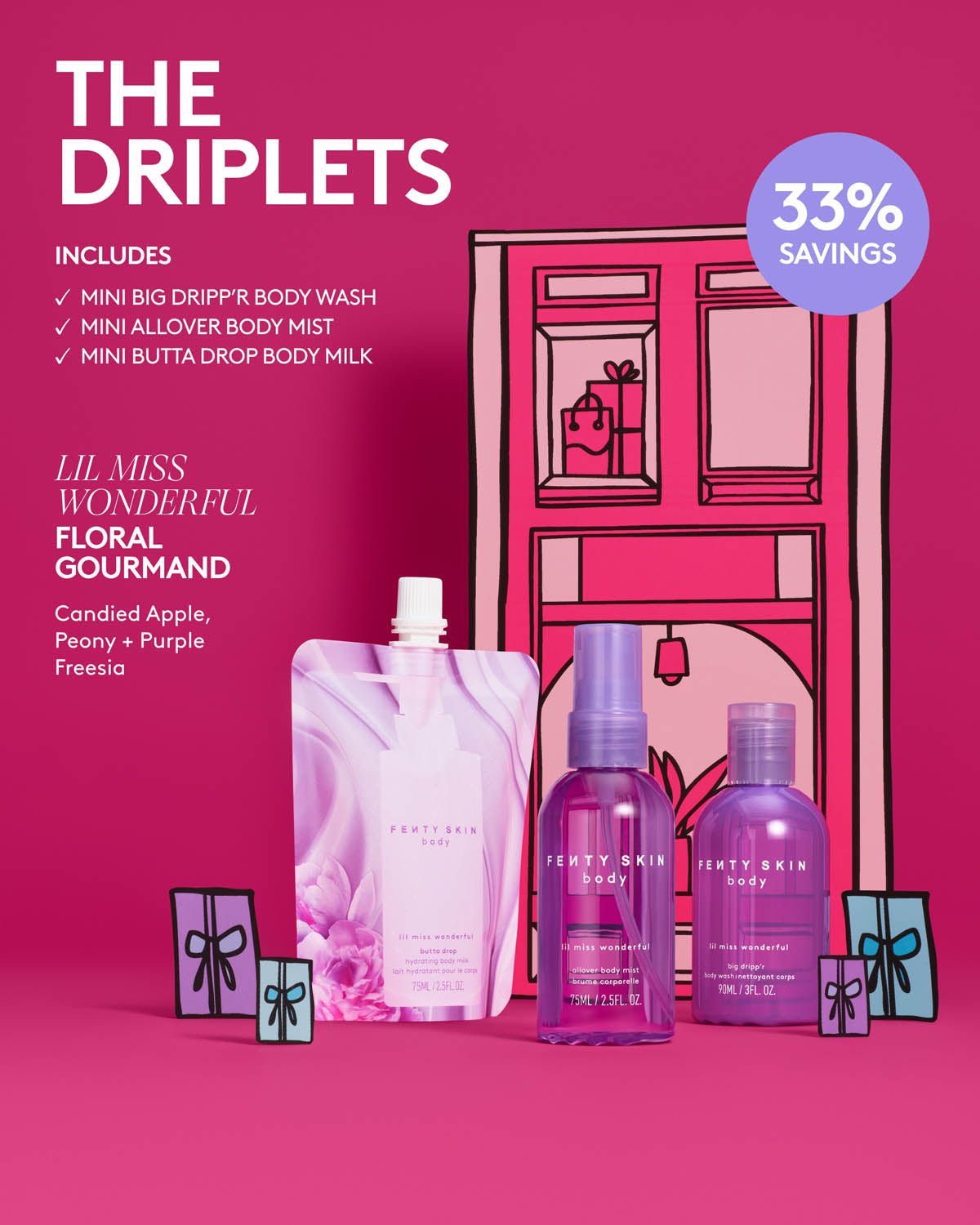 The Driplets Mini Body Wash. Milk + Mist Set - Image 3