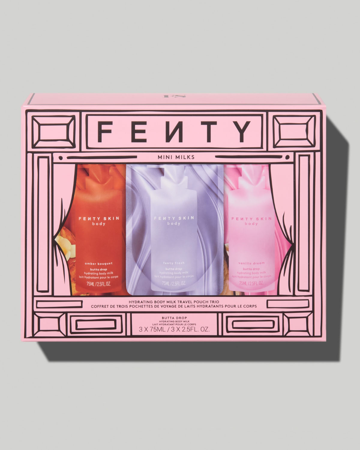 Mini Milks Hydrating Body Milk Travel Pouch Trio - Image 2