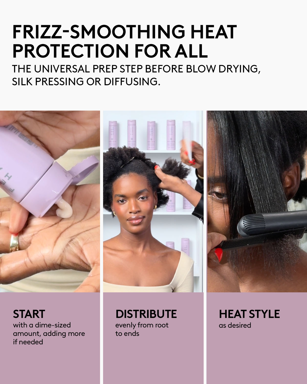 Heat Stylers Bundle: The Protective Type Heat Protectant Styling Cream + The Flashy One Hair Treatment Oil - Image 11