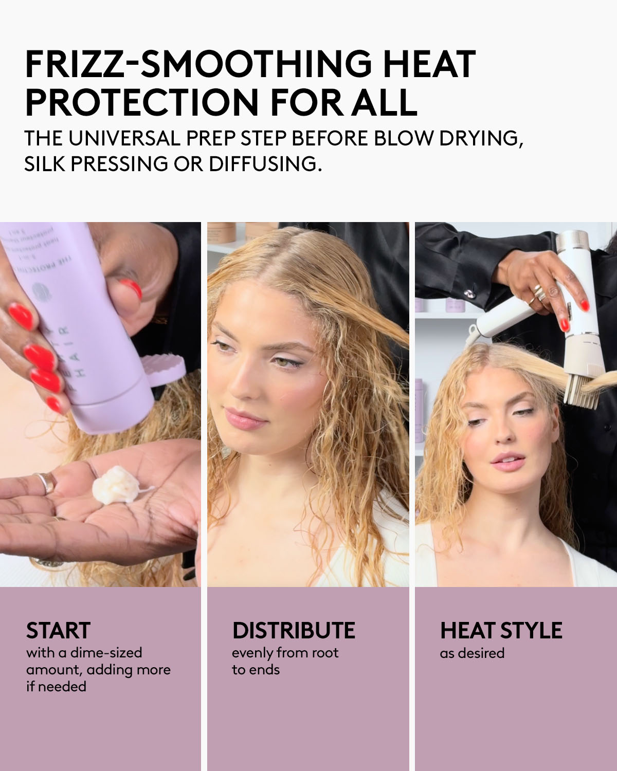 Heat Stylers Bundle: The Protective Type Heat Protectant Styling Cream + The Flashy One Hair Treatment Oil - Image 12